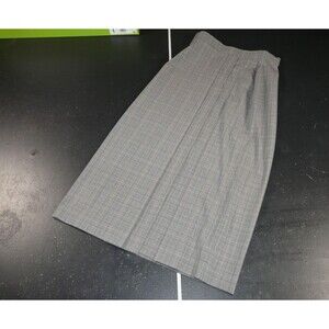Uniqlo Maxi Skirt Plaid Pleated Women's Small - Business Casual Preppy Academia